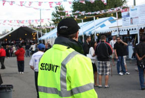 Security services for events trade shows in california